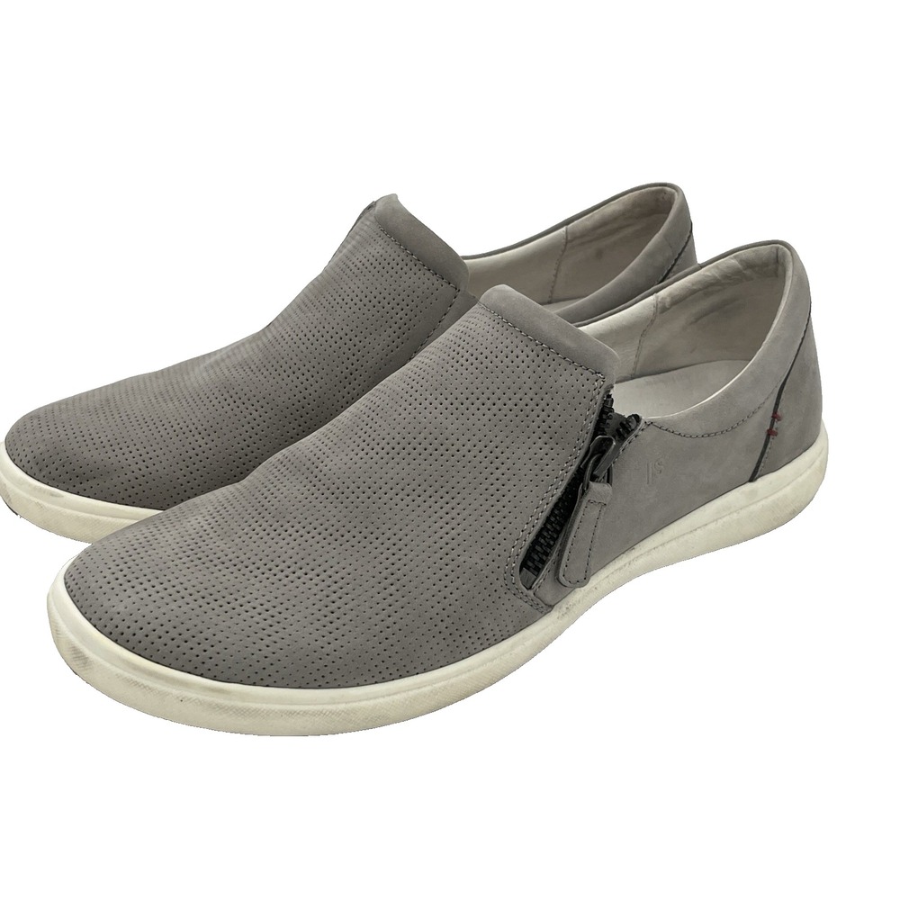 Josef Seibel Caren 22 Leather Slip-On Sneakers Women Sz 41 (10) Gray Shoes